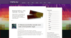Desktop Screenshot of fkfk.hu